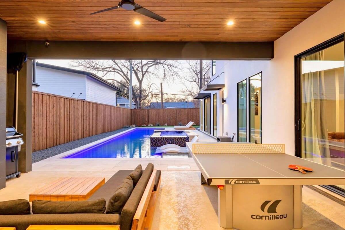 Newly Built 4Br Home In Uptown Dallas - Private Pool, Hot Tub, Gym & Games Room! Exterior photo